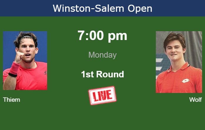 Monday Live Streaming Dominic Thiem vs Jeff Wolf