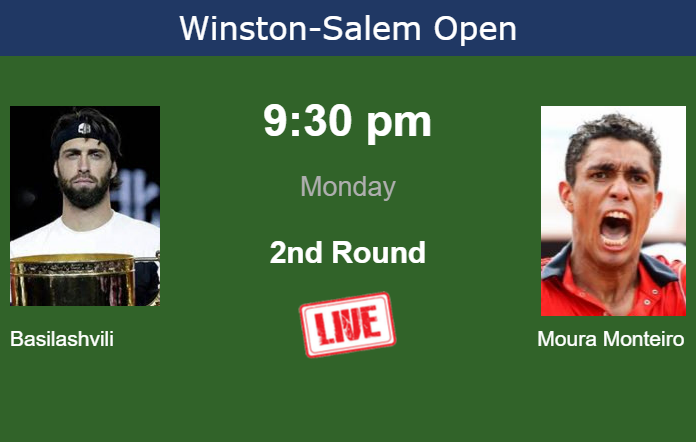 Monday Live Streaming Nikoloz Basilashvili vs Thiago Moura Monteiro