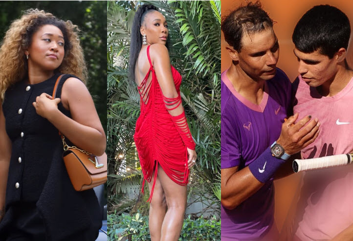 Naomi Osaka Venus Williams Rafael Nadal And Carlos Alcaraz