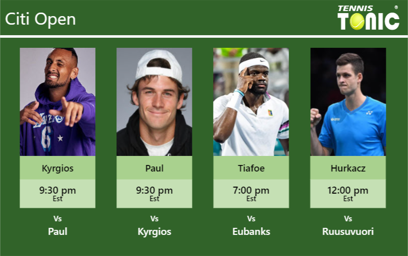 Nick Kyrgios-Tommy Paul-Frances Tiafoe-Hubert Hurkacz Stats info