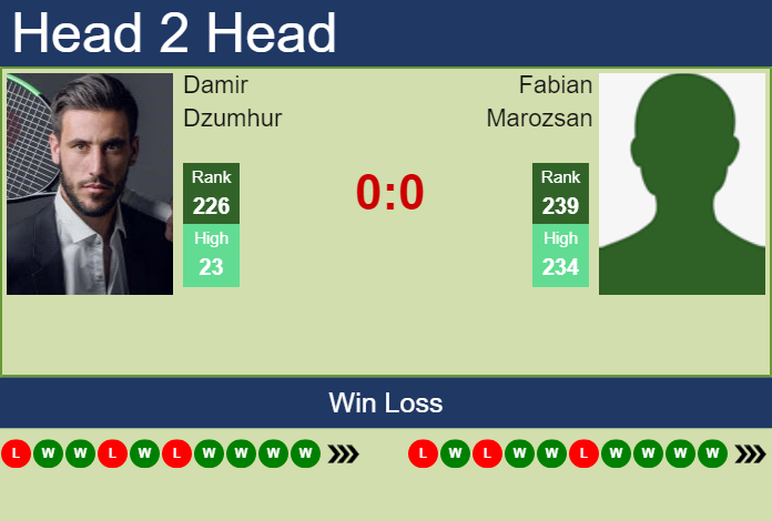 Prediction and head to head Damir Dzumhur vs. Fabian Marozsan