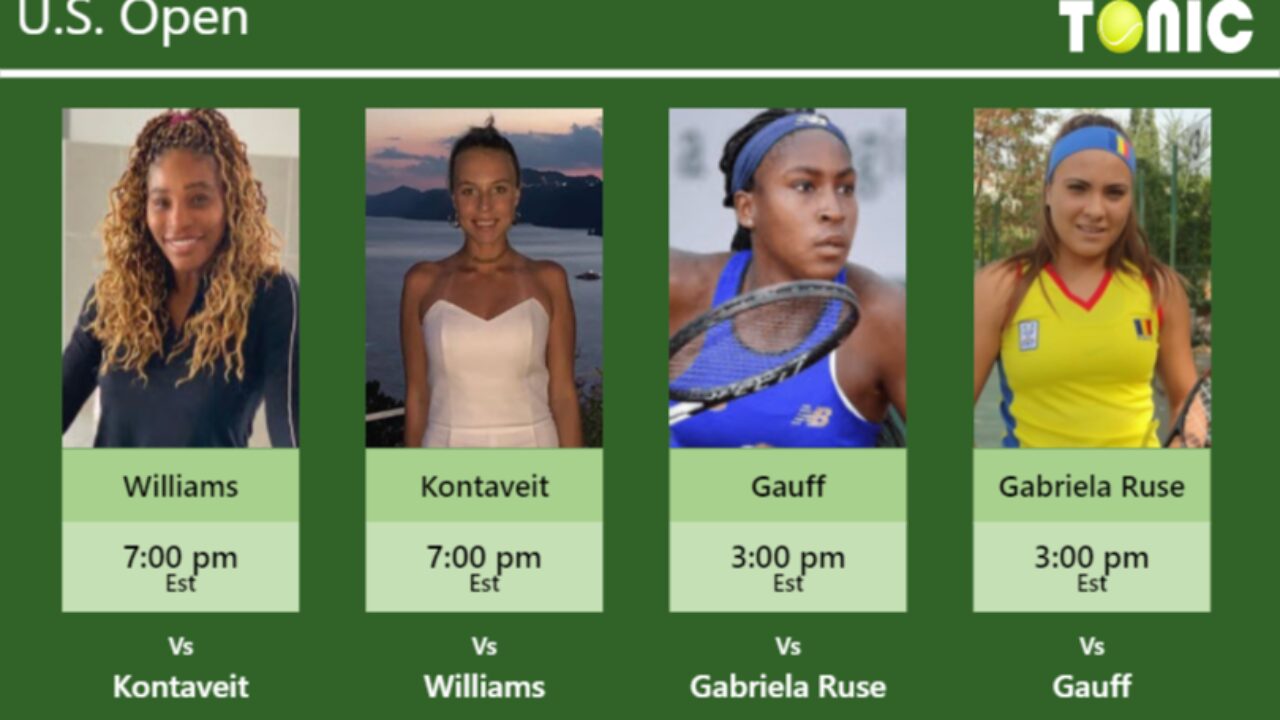 PREDICTION, PREVIEW, H2H Williams, Kontaveit, Gauff and Gabriela Ruse to play on Arthur Ashe Stadium on Wednesday - U.S