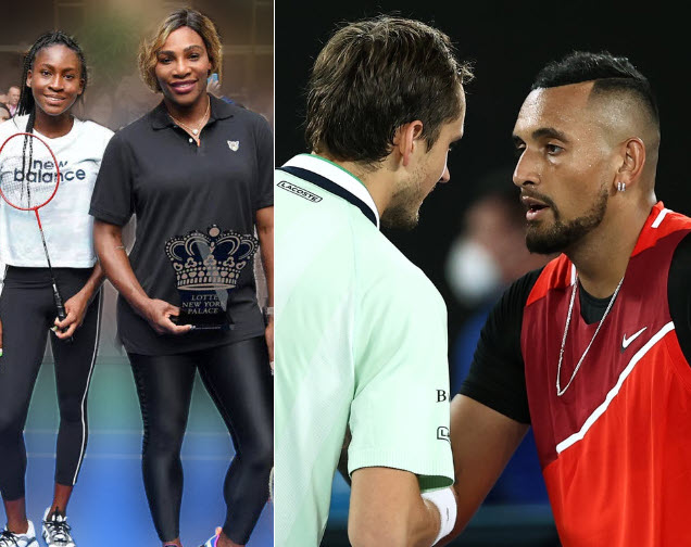 Serena Williams Coco Gauff Medvedev Kyrgios Serena Williams Coco Gauff Medvedev Kyrgios