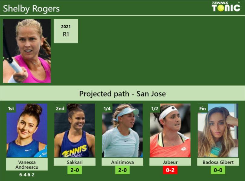 Shelby Rogers Stats info