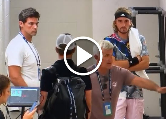 Stefanos Tsitsipas And His Father And Coach Stefanos Tsitsipas And His Father And Coach