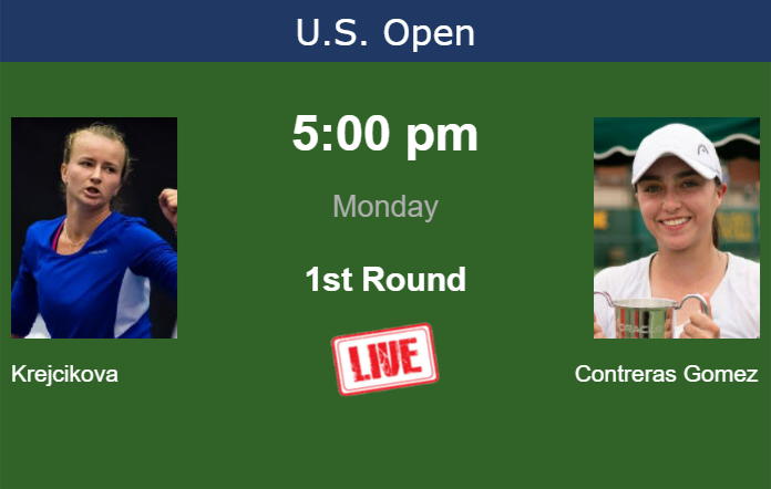 Sunday Live Streaming Barbora Krejcikova vs Fernanda Contreras Gomez