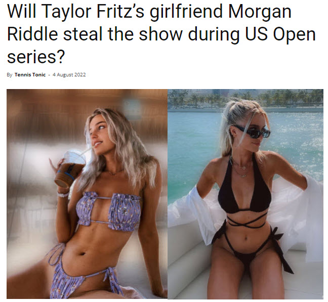 Taylor Fritz Girlfriend Morgan Riddle Hot