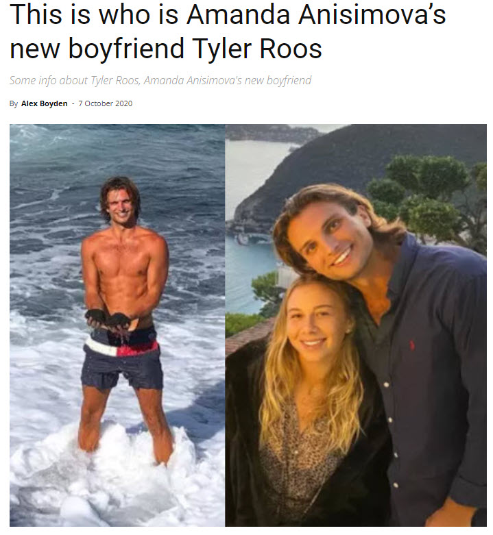 This Is Who Is Amanda Anisimova’s New Boyfriend Tyler Roos