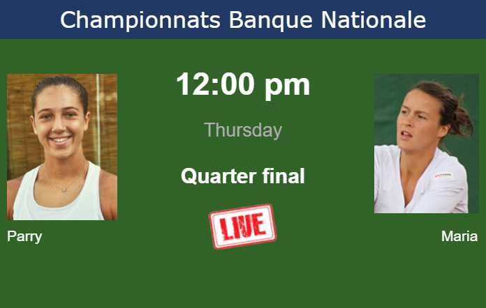 Thursday Live Streaming Diane Parry vs Tatjana Maria