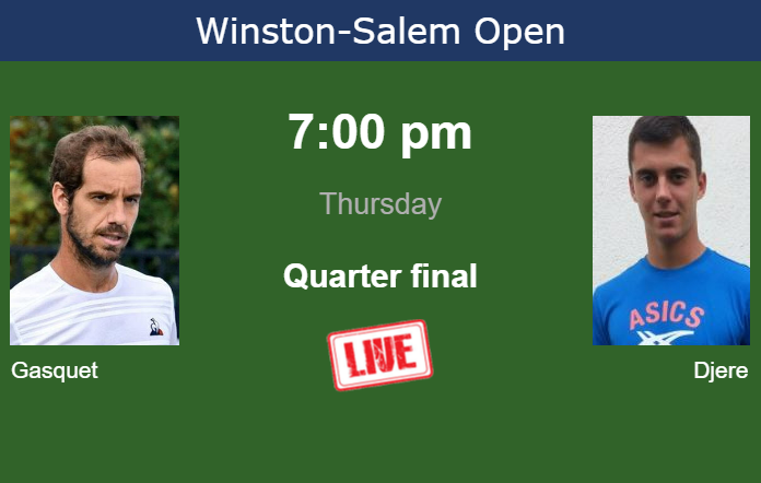 Thursday Live Streaming Richard Gasquet vs Laslo Djere