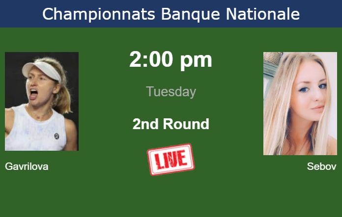 Tuesday Live Streaming Daria Saville vs Katherine Sebov