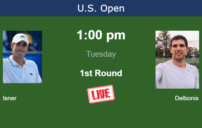 Tuesday Live Streaming John Isner vs Federico Delbonis