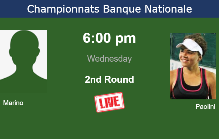 Wednesday Live Streaming Rebecca Marino vs Jasmine Paolini