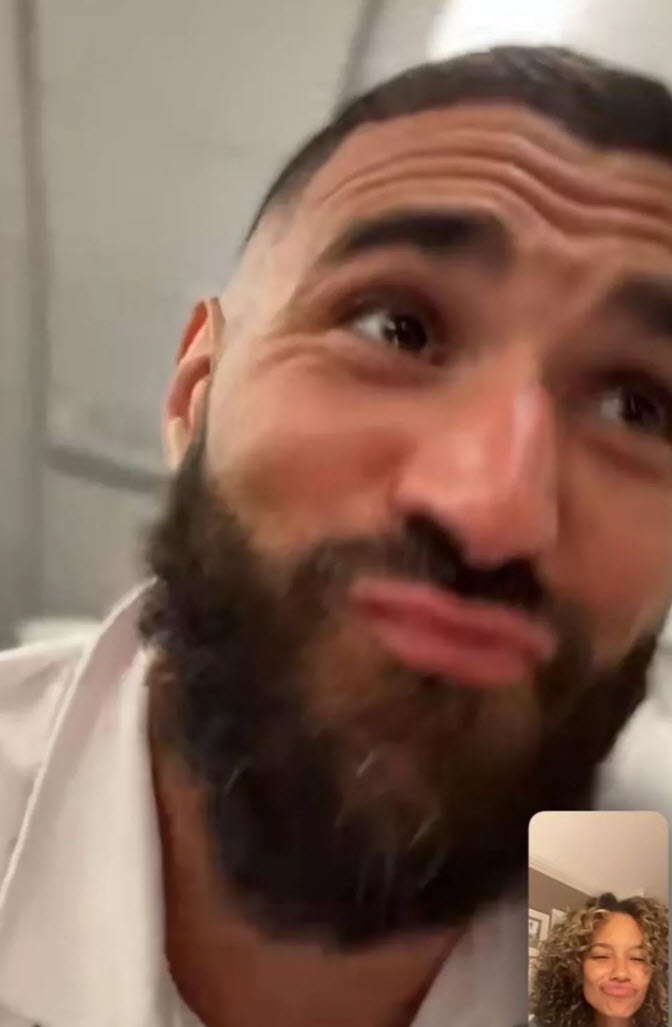 Benzema And Girlfriend Jordan Ozuna Having Fun