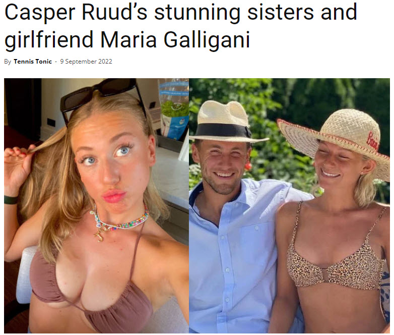 Casper Ruud’s Stunning Sisters And Girlfriend Maria Galligani