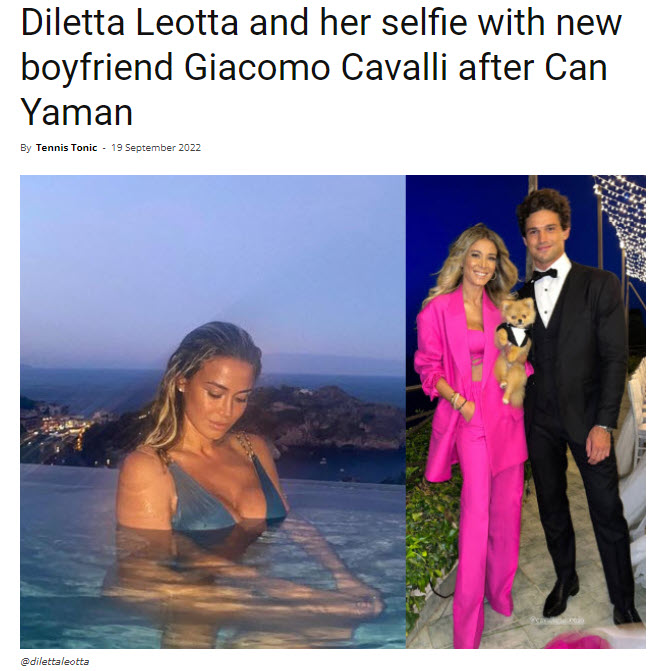 Diletta Leotta And Her Selfie With New Boyfriend Giacomo Cavalli After Can Yaman