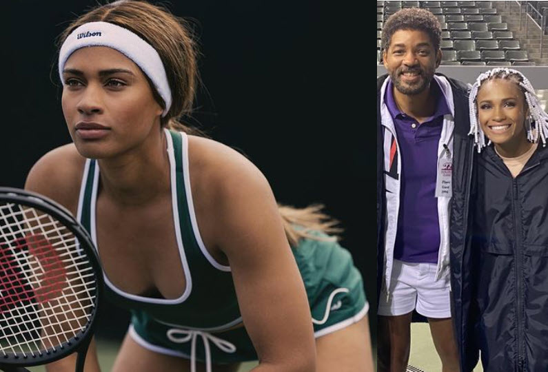 Tiafoe's girlfriend Ayan Broomfield played Venus Williams in King