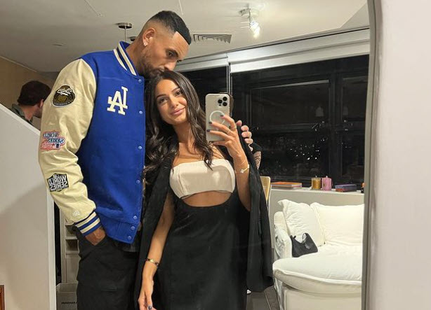 Kyrgios shares lovely message for his girlfriend Costeen Hatzi - Tennis ...