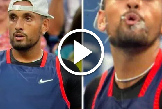 Kyrgios Spitting And Swearing