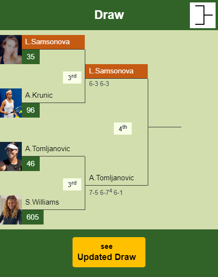 Liudmila Samsonova Draw info