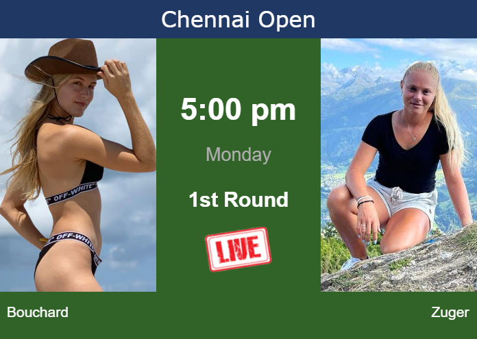 Monday Live Streaming Eugenie Bouchard vs Joanne Zuger