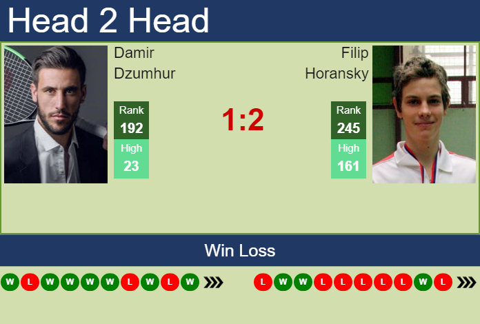 Prediction and head to head Damir Dzumhur vs. Filip Horansky