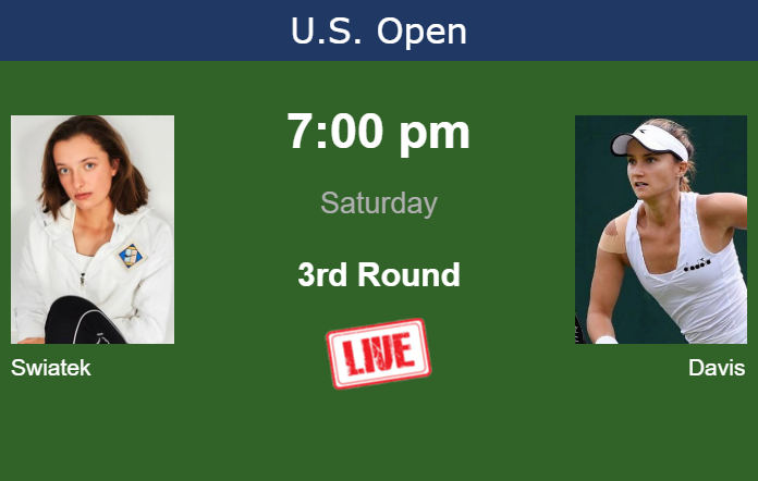 Saturday Live Streaming Iga Swiatek vs Lauren Davis