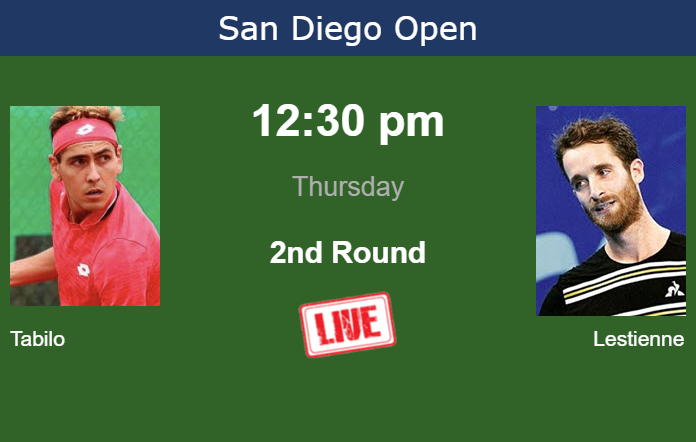 How to watch Tabilo vs. Lestienne on live streaming in San Diego on Thursday Thursday Live Streaming Alejandro Tabilo vs Constant Lestienne