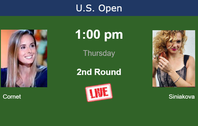 Thursday Live Streaming Alize Cornet vs Katerina Siniakova