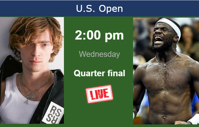 Tiafoe Vs. Rublev On Live Streaming At The U.s. Open On Wednesday Tiafoe Vs. Rublev On Live Streaming At The U.s. Open On Wednesday