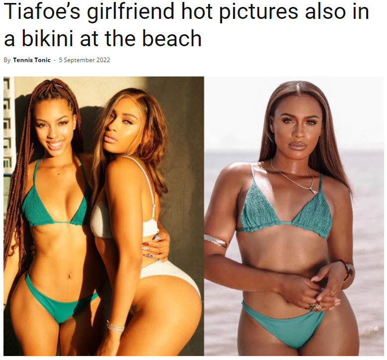 Tiafoe’s Girlfriend Hot Pictures Also In A Bikini At The Beach