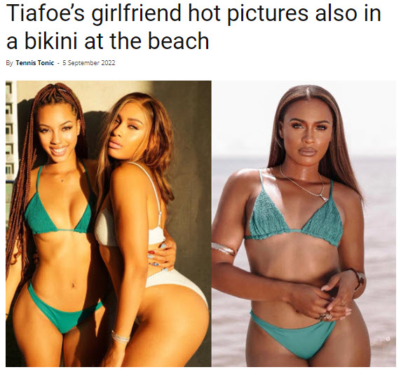Tiafoe’s Girlfriend Hot Pictures Also In A Bikini At The Beach