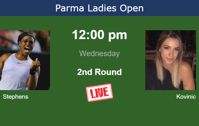 Tuesday Live Streaming Sloane Stephens vs Danka Kovinic