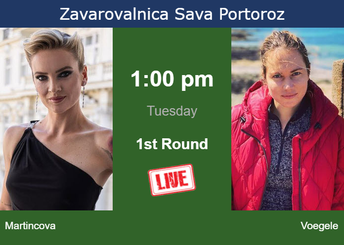 Tuesday Live Streaming Tereza Martincova vs Stefanie Voegele