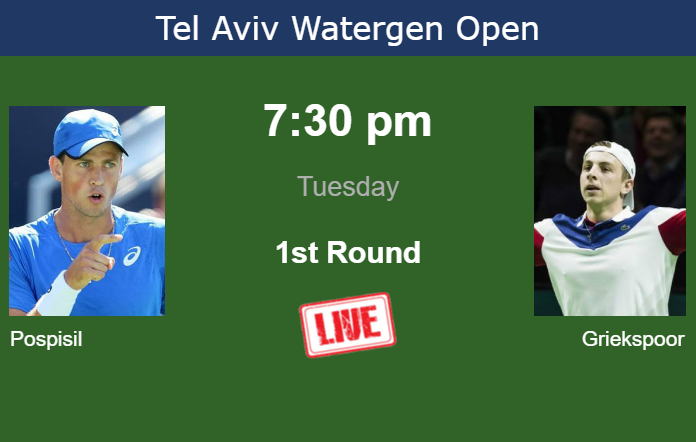 Tuesday Live Streaming Vasek Pospisil Vs Tallon Griekspoor Tuesday Live Streaming Vasek Pospisil vs Tallon Griekspoor