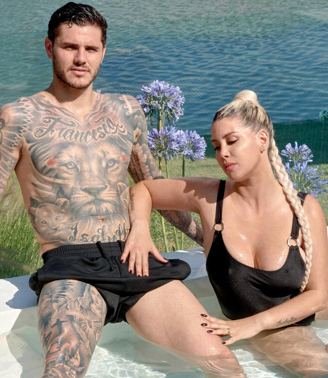 Wanda Nara With Her Husband Mauro Icardi
