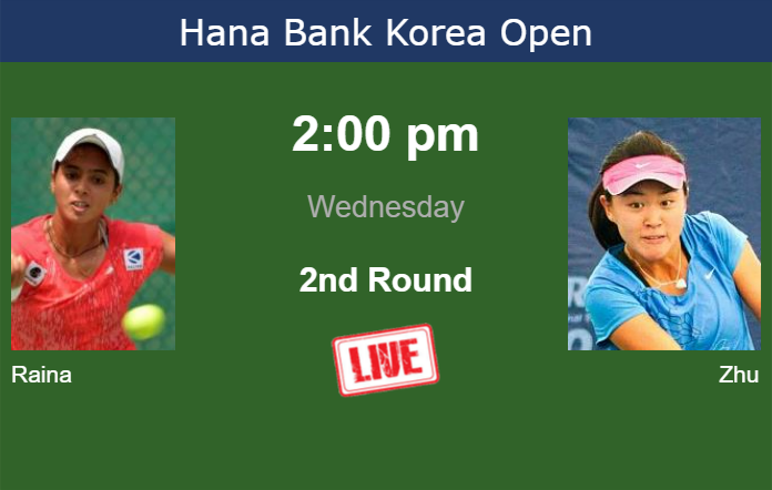 Wednesday Live Streaming Ankita Raina vs Lin Zhu