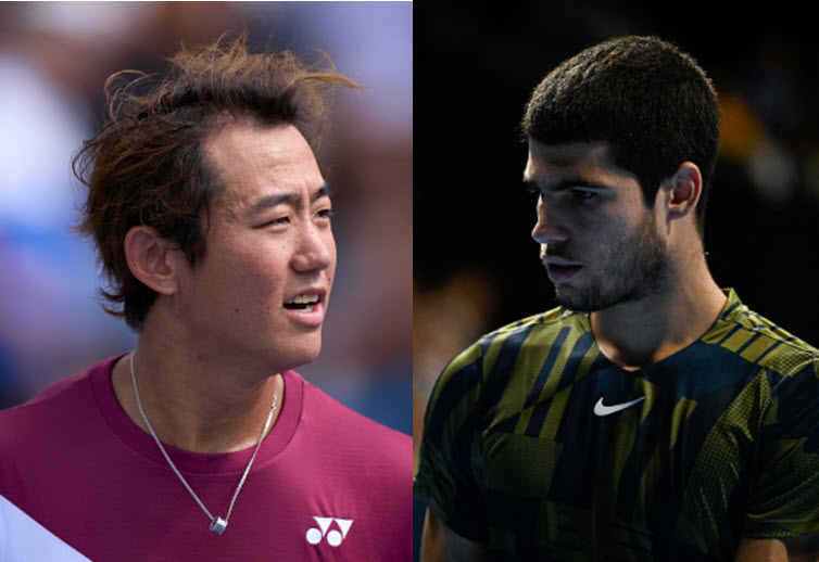 Carlos Alcaraz And Yoshihito Nishioka