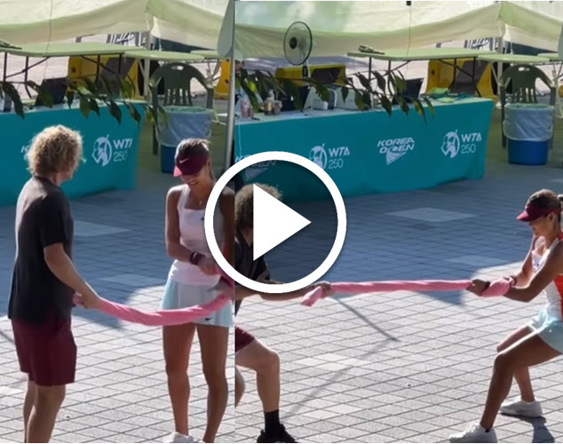 Emma Raducanu Training With Coach