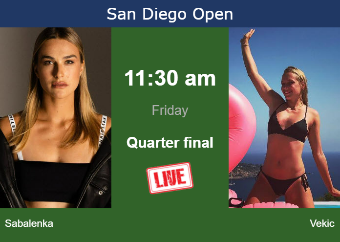 Friday Live Streaming Aryna Sabalenka Vs Donna Vekic Friday Live Streaming Aryna Sabalenka vs Donna Vekic