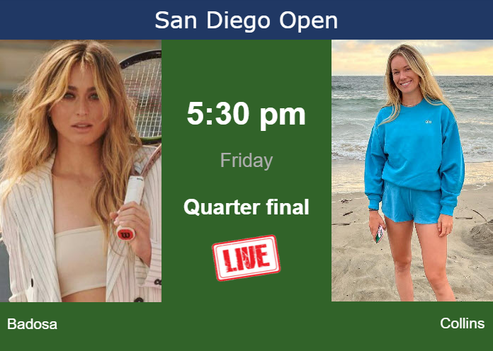 Friday Live Streaming Paula Badosa Gibert Vs Danielle Rose Collins Friday Live Streaming Paula Badosa Gibert vs Danielle Rose Collins