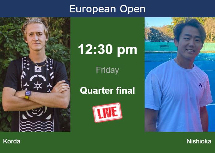 Friday Live Streaming Sebastian Korda Vs Yoshihito Nishioka Friday Live Streaming Sebastian Korda vs Yoshihito Nishioka
