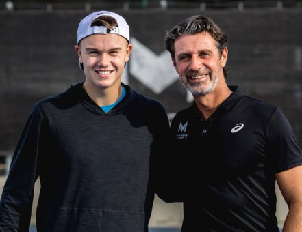 Patrick Mouratoglou And Holger Rune Patrick Mouratoglou And Holger Rune
