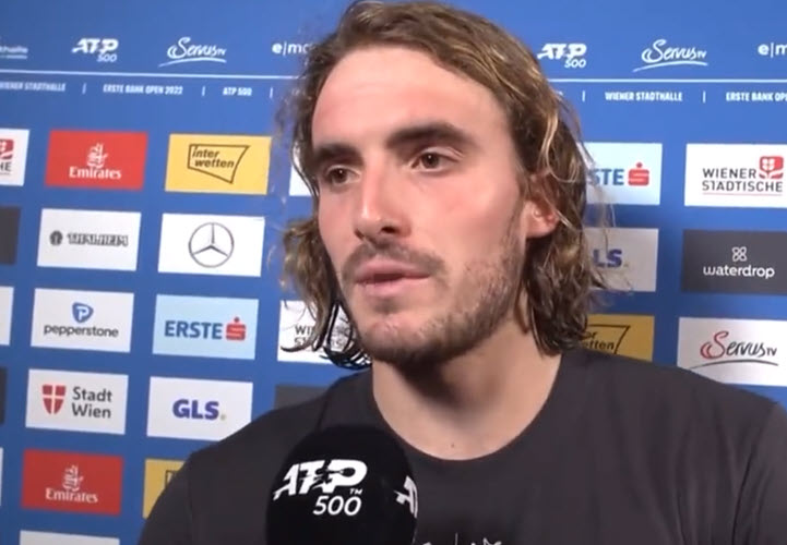 Tsitsipas explains his adjustments and tactic against Coric in Vienna