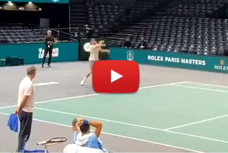 Tsitsipas Practices In Paris With Rublev Tsitsipas Practices In Paris With Rublev