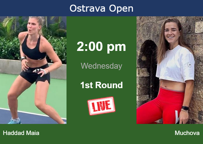 Tuesday Live Streaming Beatriz Haddad Maia vs Karolina Muchova