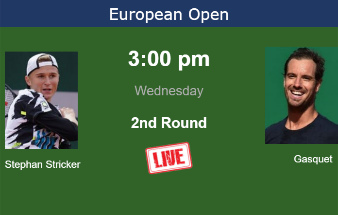 Wednesday Live Streaming Dominic Stephan Stricker vs Richard Gasquet