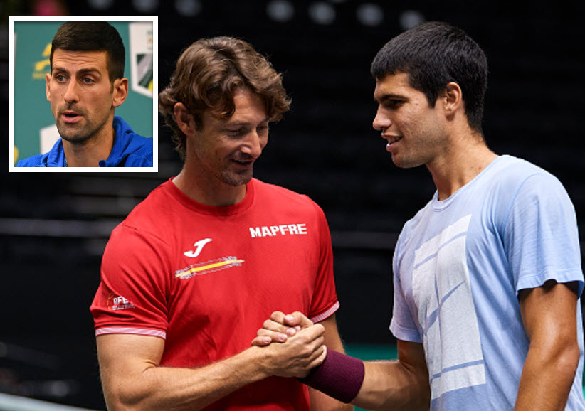 Alcaraz And His Coach Juan Carlos Ferrero