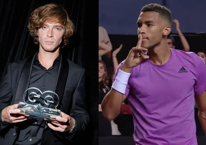 Andrey Rublev And Felix Auger Aliassime Andrey Rublev And Felix Auger Aliassime