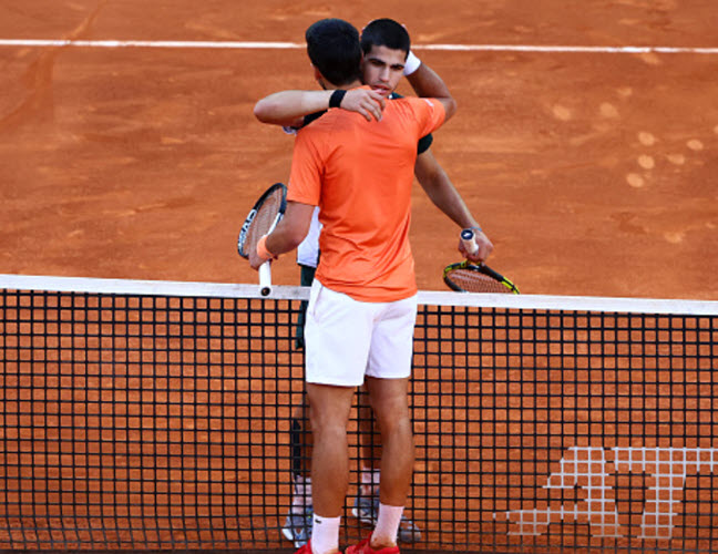 Carlos Alcaraz And Novak Djokovic